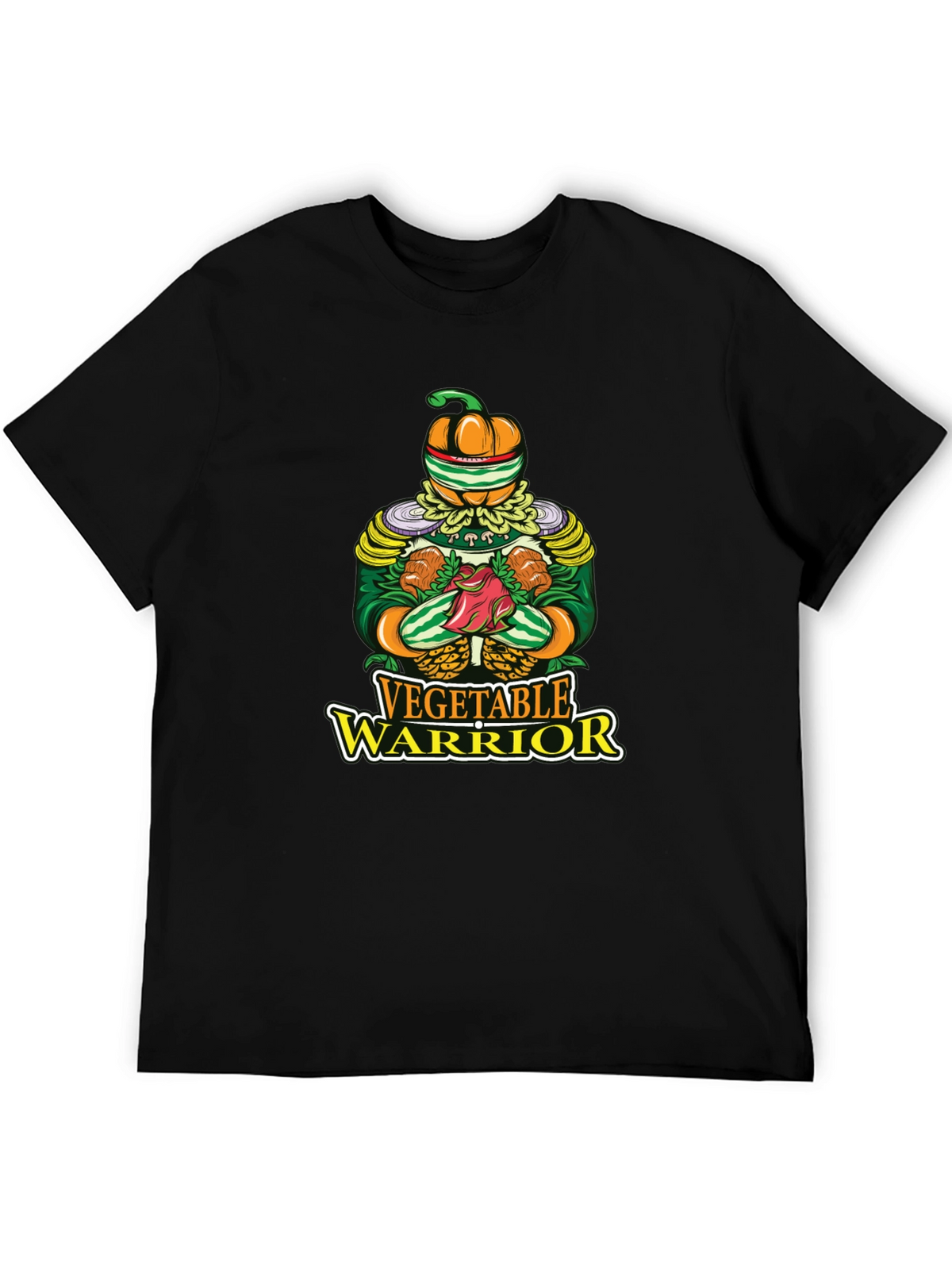 Vegetable Warrior Graphic T-Shirt - Unique Vegan Style