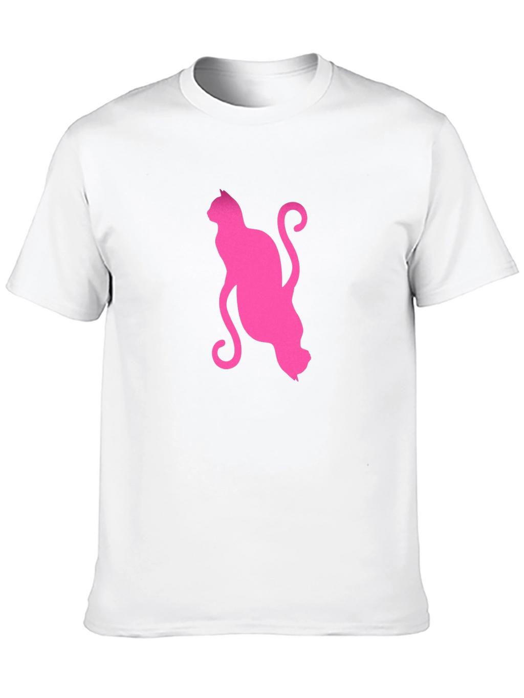 Pink Cat Graphic T-Shirt