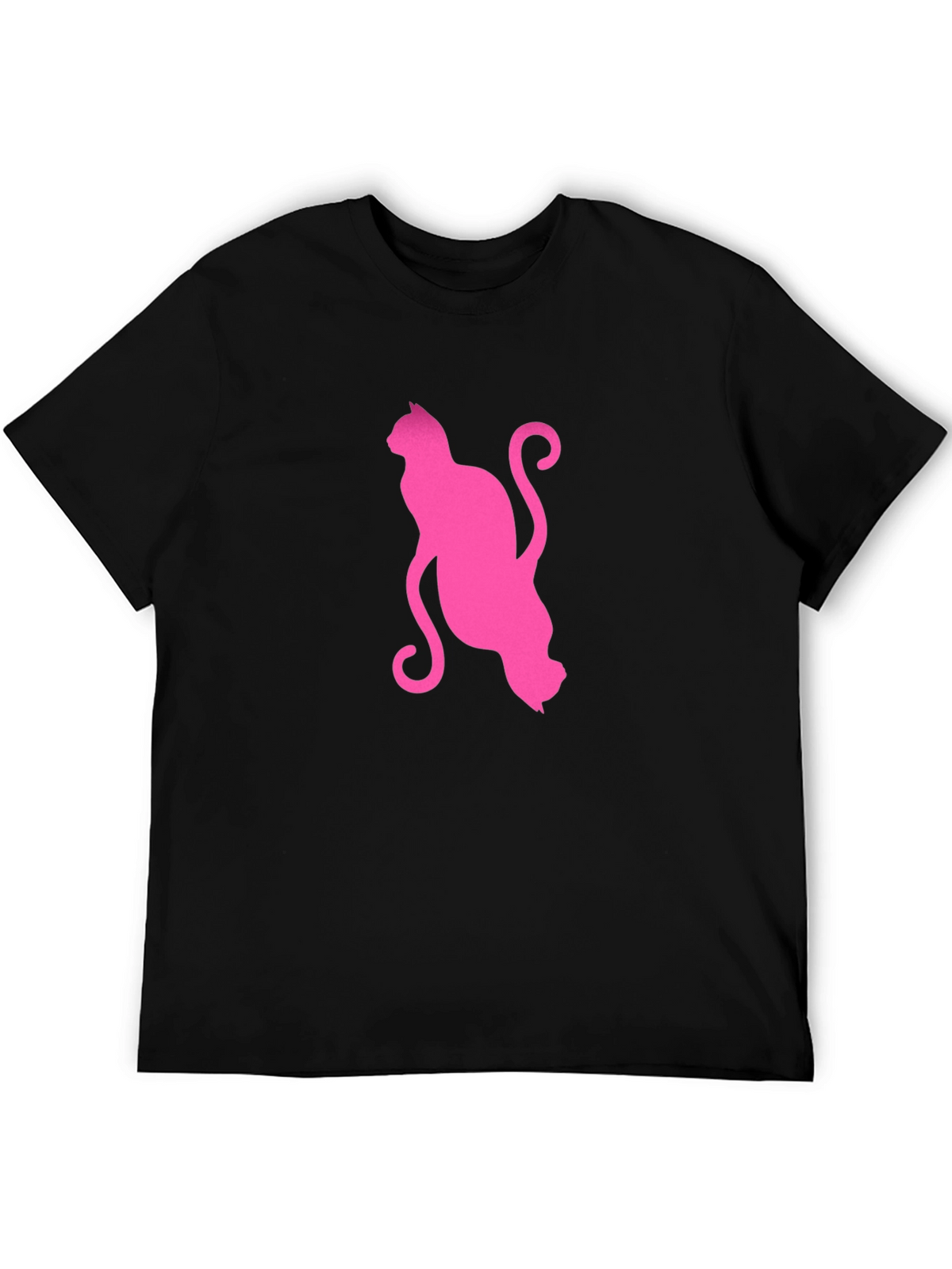 Pink Cat Graphic T-Shirt