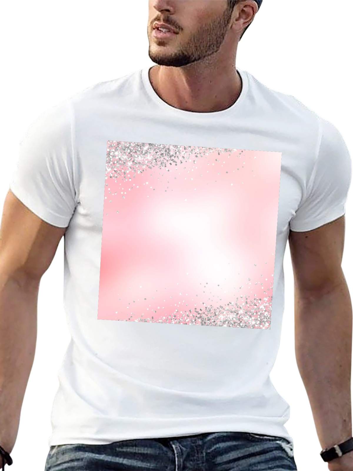 Pink Gradient Sparkle T-Shirt