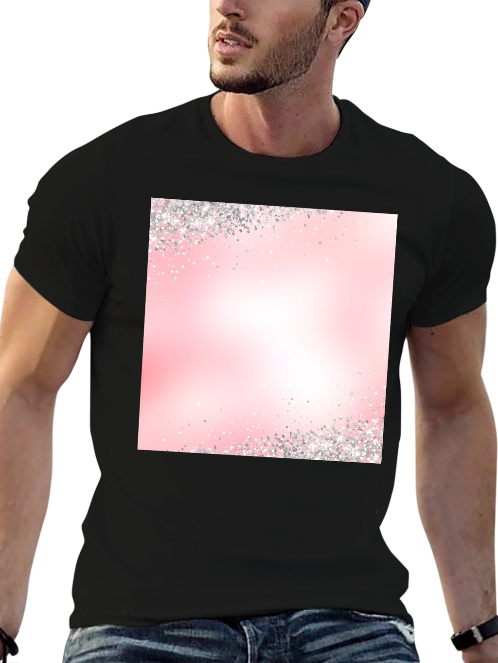 Pink Gradient Sparkle T-Shirt
