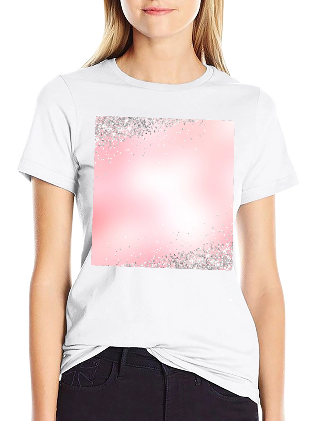 Pink Gradient Sparkle T-Shirt