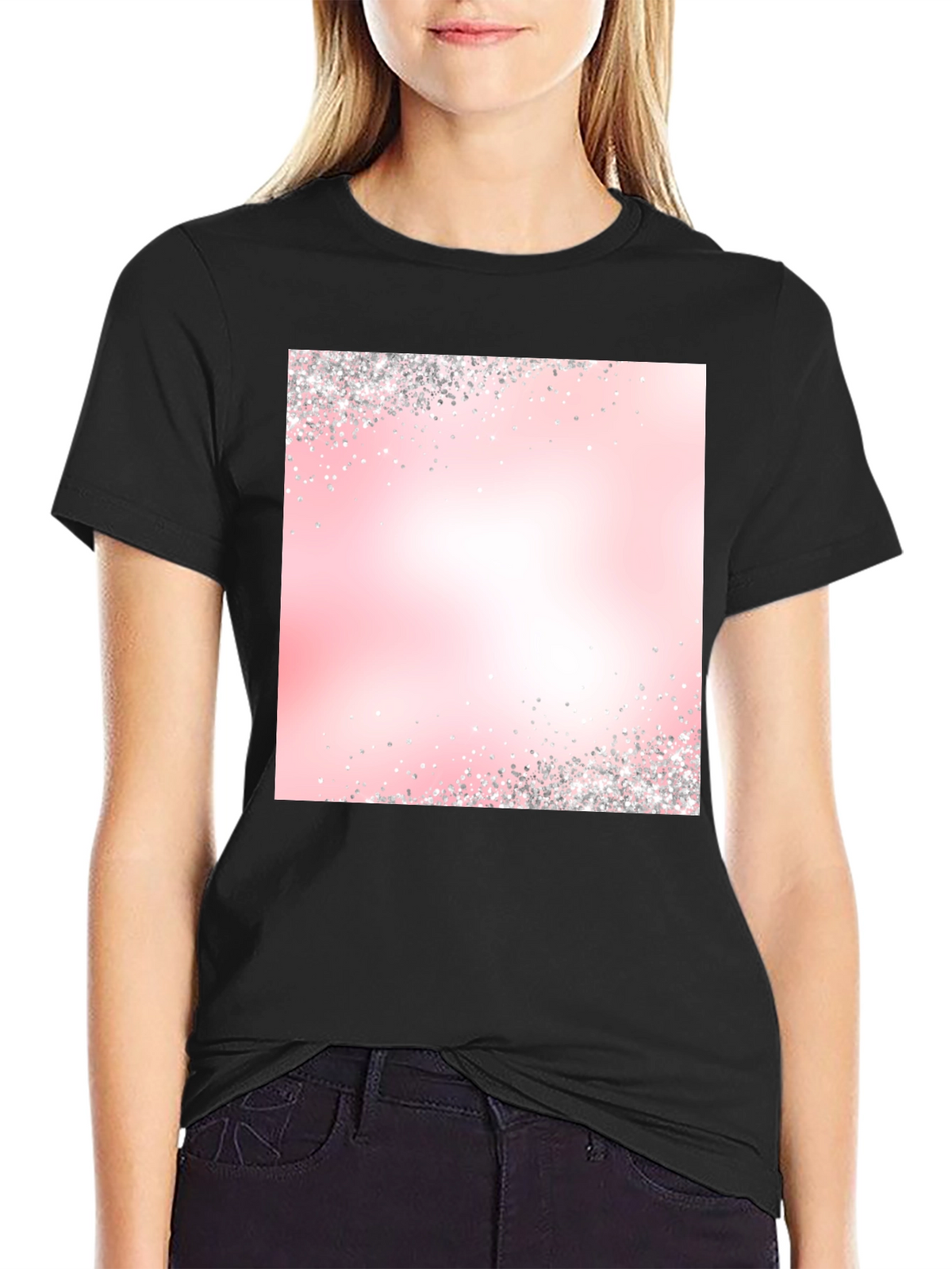 Pink Gradient Sparkle T-Shirt
