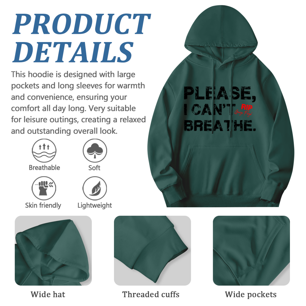 George Floyd Tribute Hoodie