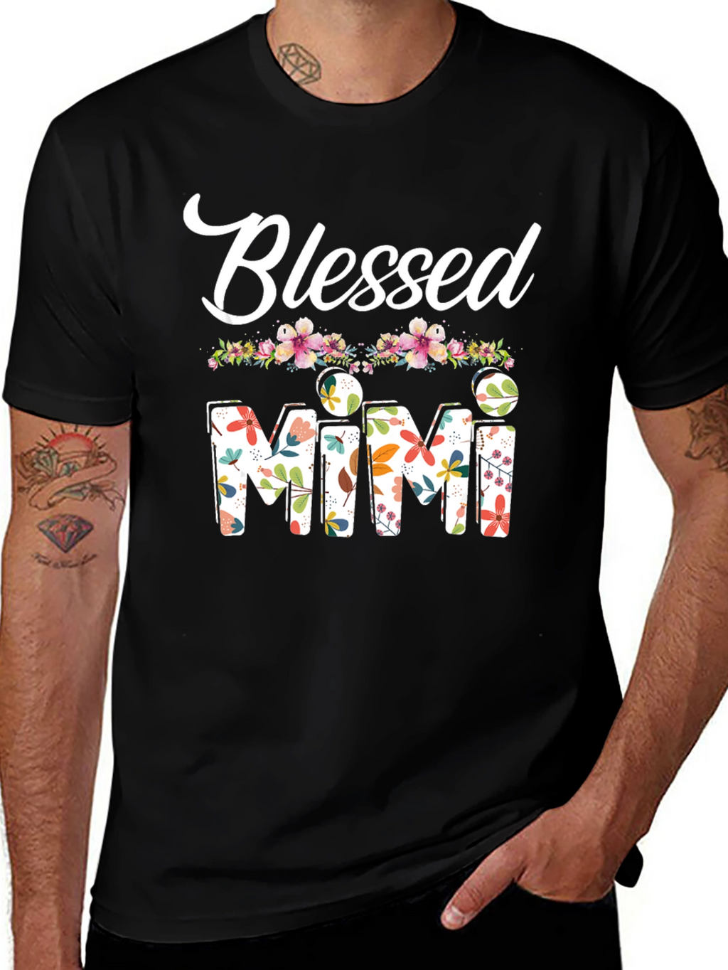 Blessed Mimi Floral Graphic T-Shirt