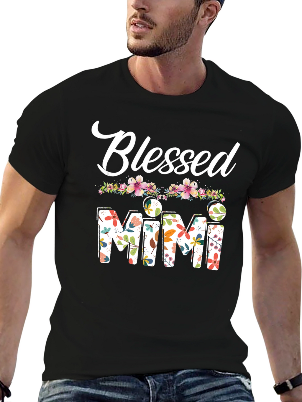Blessed Mimi Floral Graphic T-Shirt