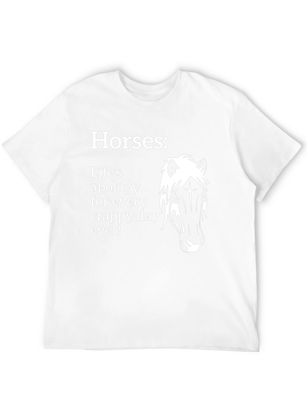 Funny Horses Apology Graphic T-Shirt