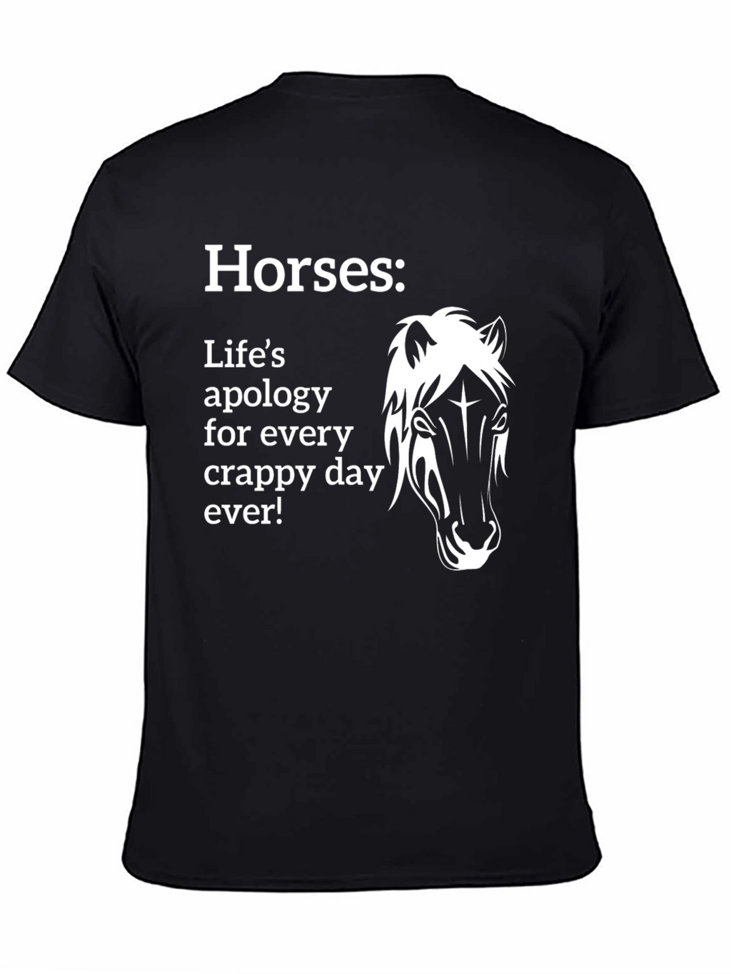 Funny Horses Apology Graphic T-Shirt