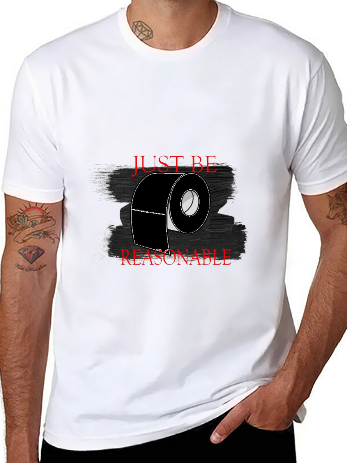 Just Be Reasonable T-Shirt - Black