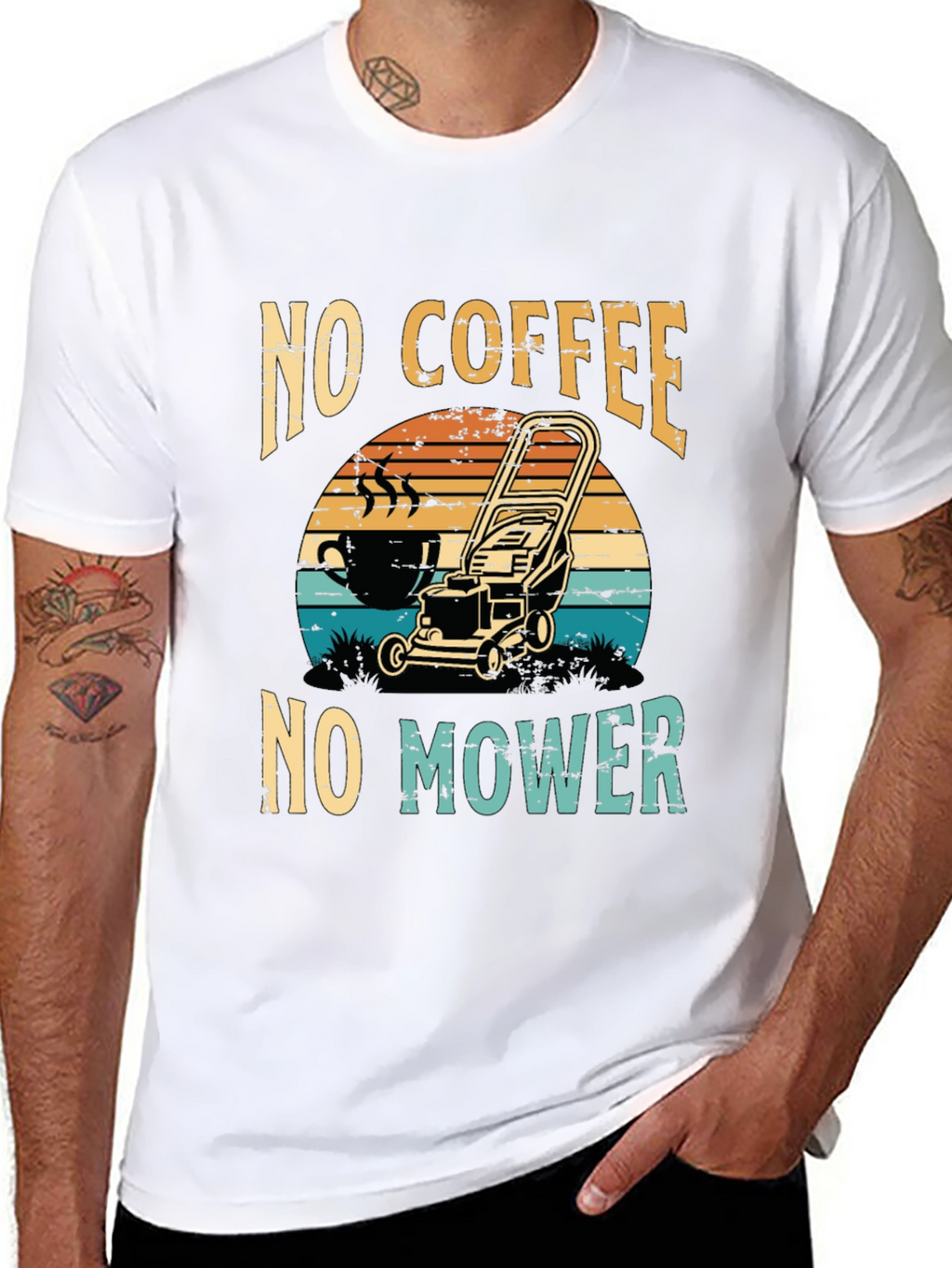 No Coffee No Mower T-Shirt