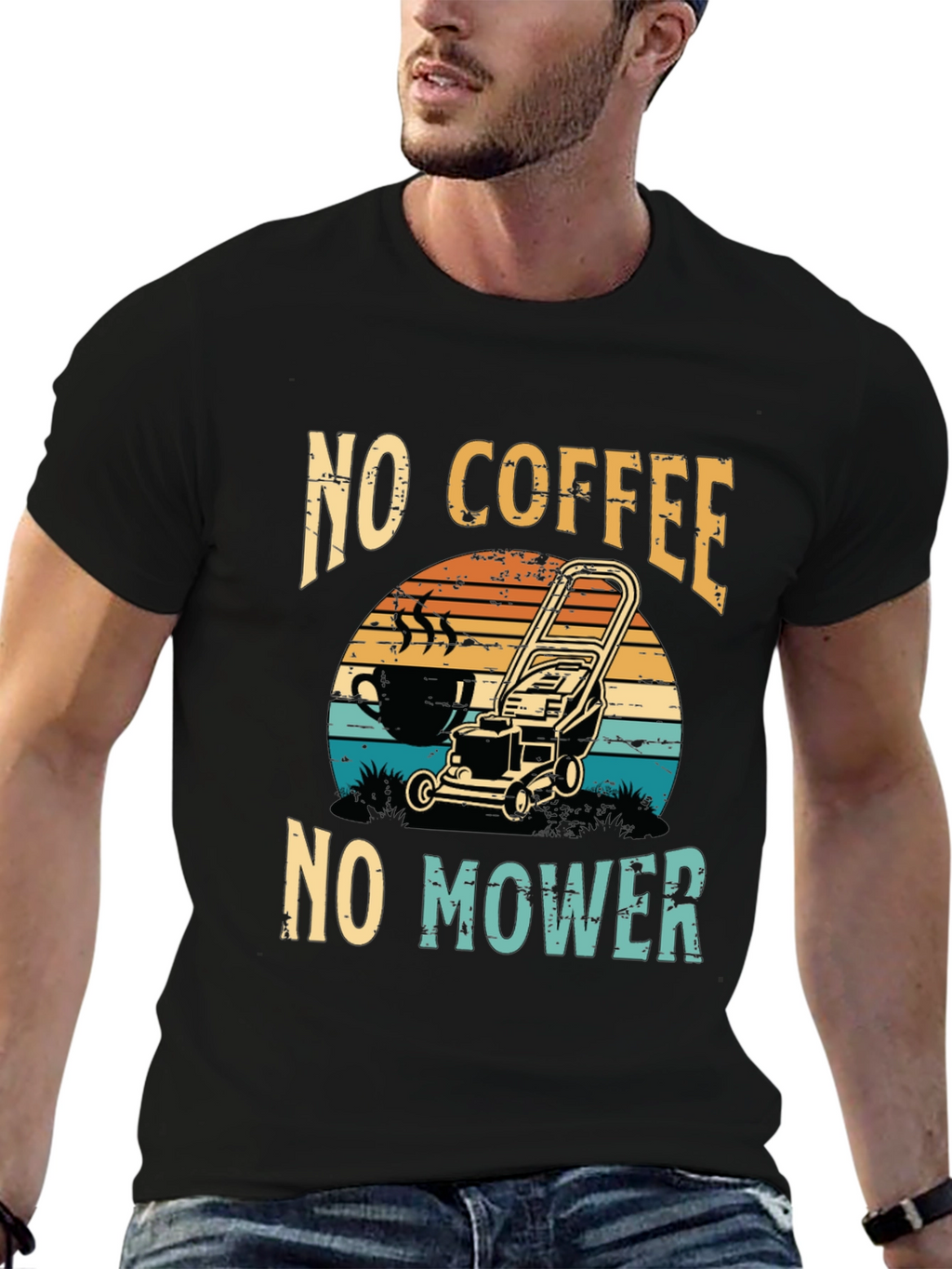 No Coffee No Mower T-Shirt