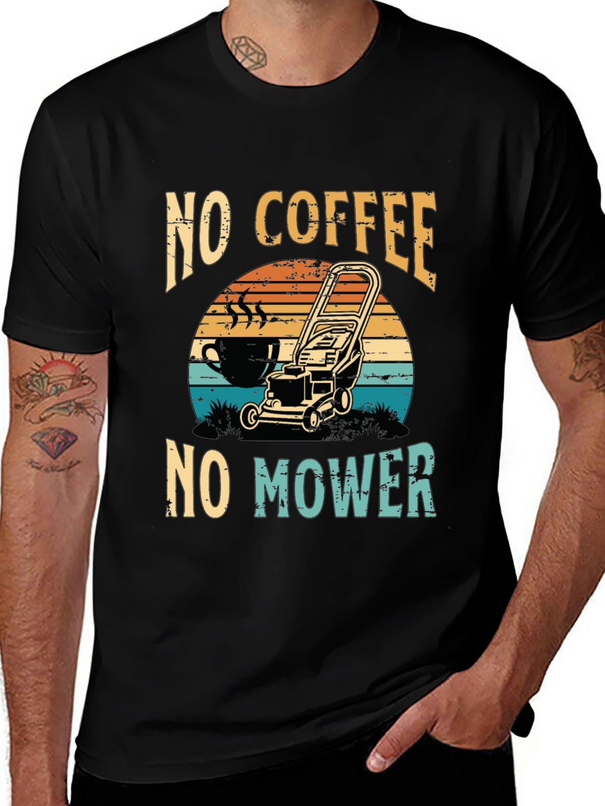 No Coffee No Mower T-Shirt