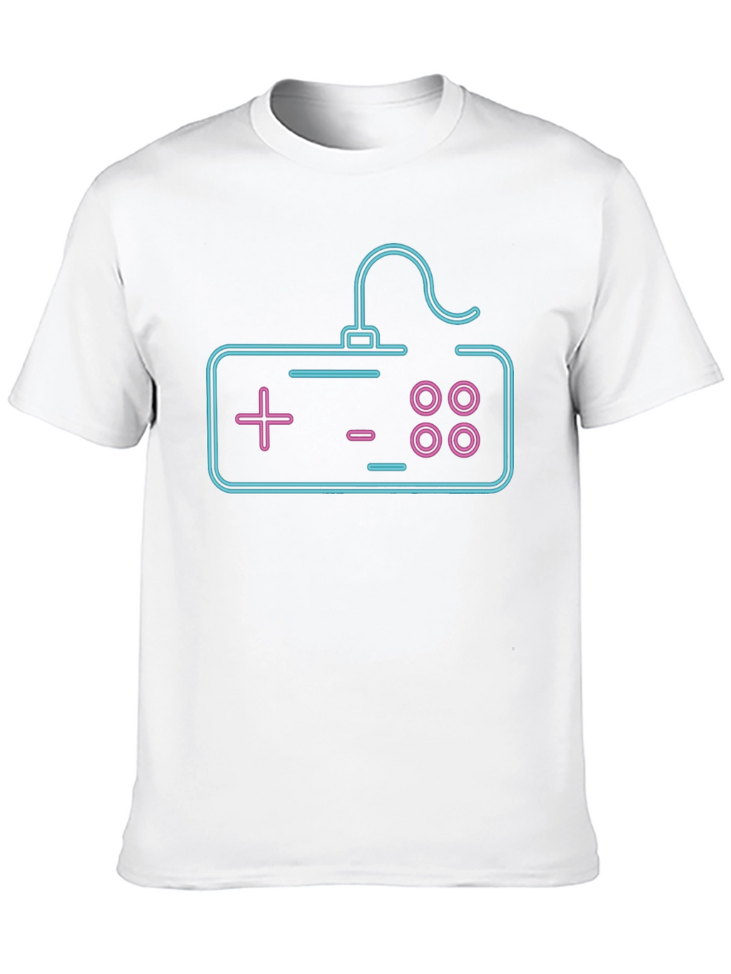 Neon Game Controller Graphic Tee - Black