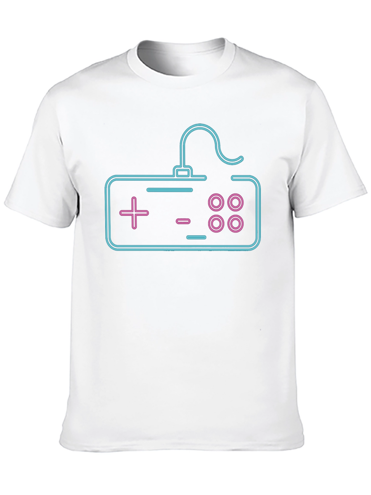 Neon Game Controller Graphic Tee - Black