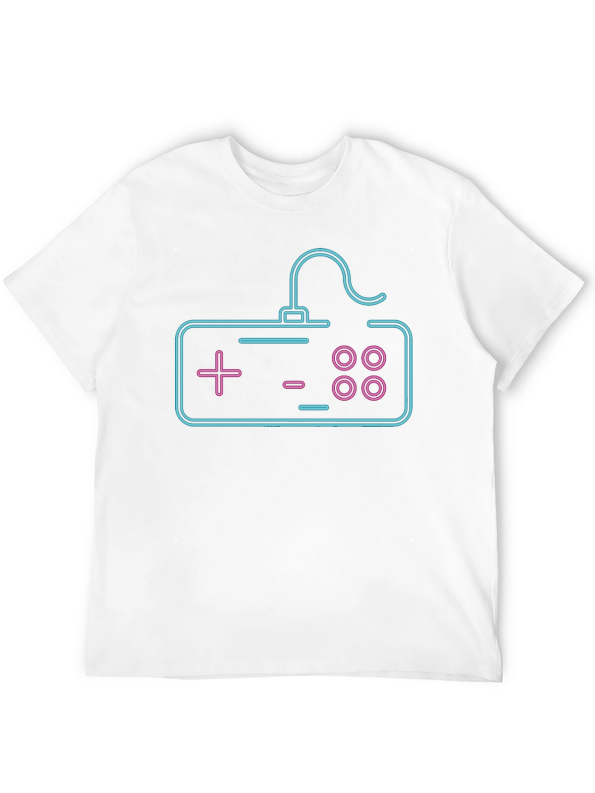 Neon Game Controller Graphic Tee - Black