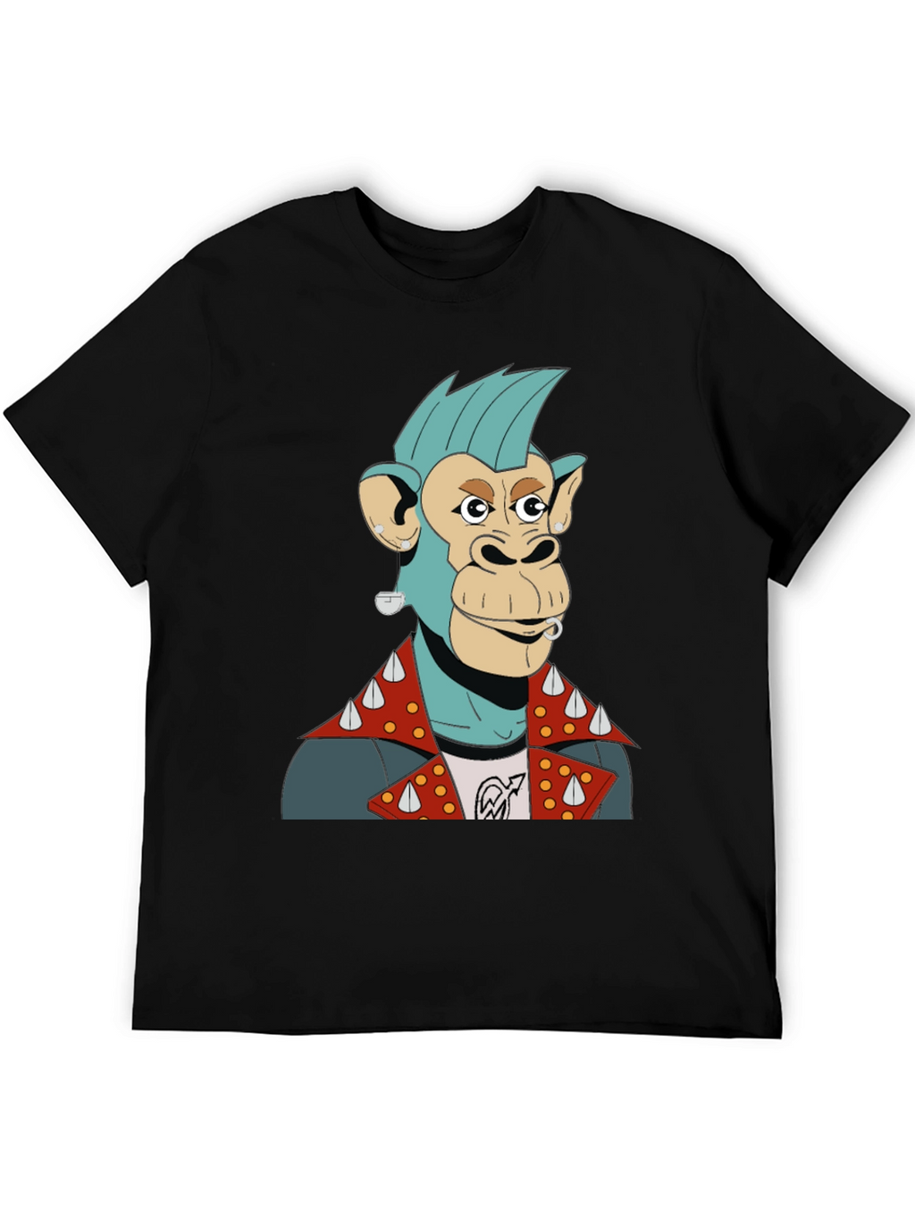 Punk Ape Graphic T-Shirt - Black