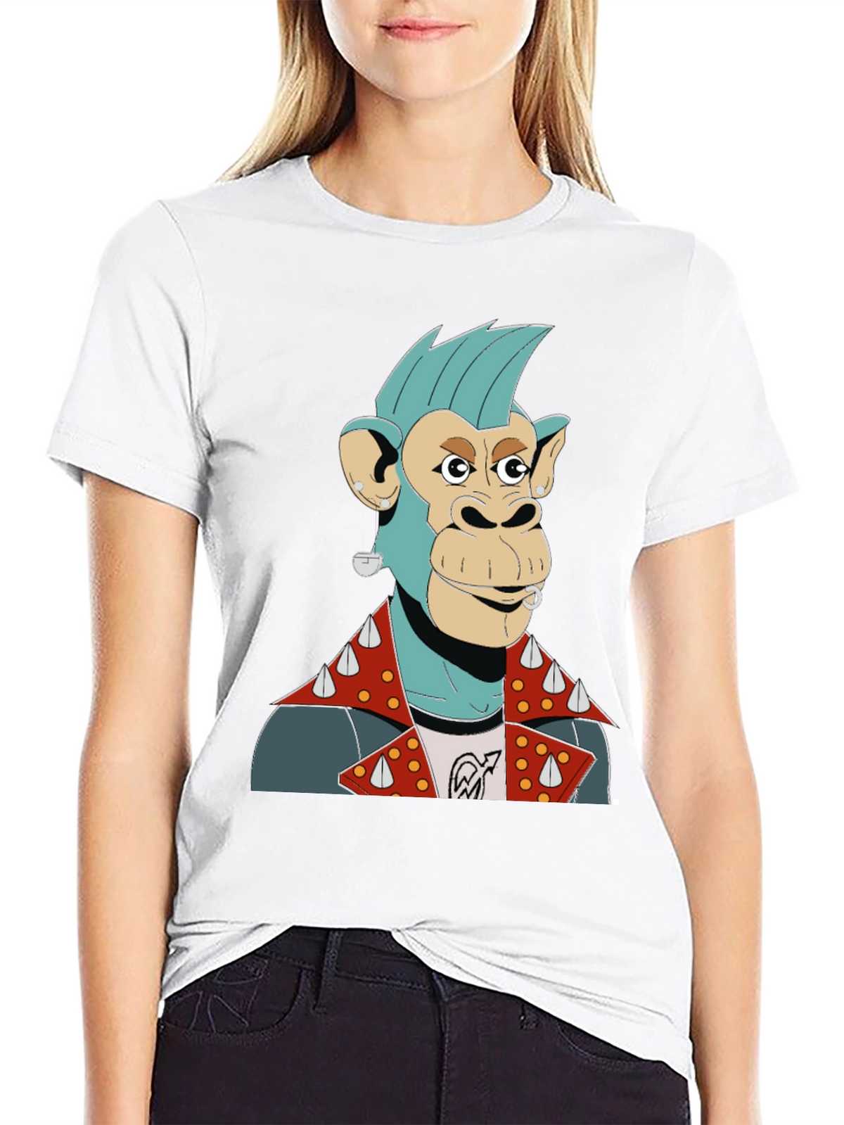 Punk Ape Graphic T-Shirt - Black