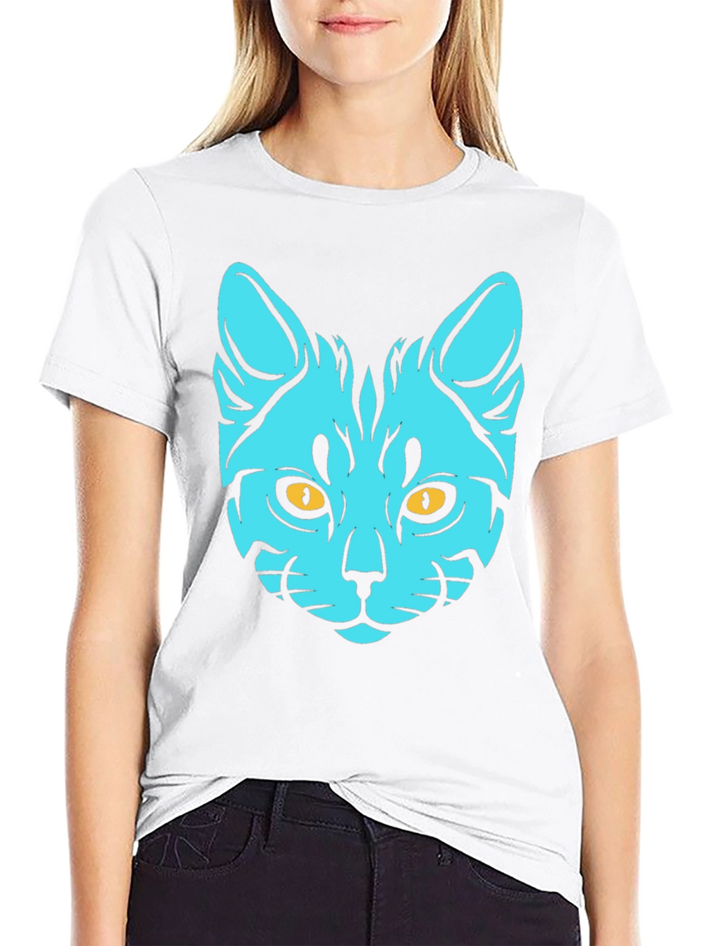Cool Cat T-Shirt - Graphic Print Tee