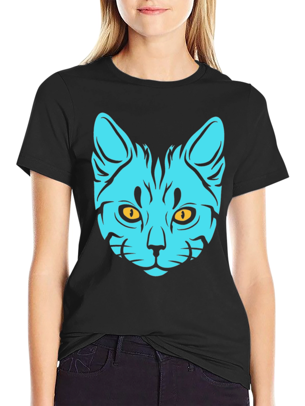 Cool Cat T-Shirt - Graphic Print Tee