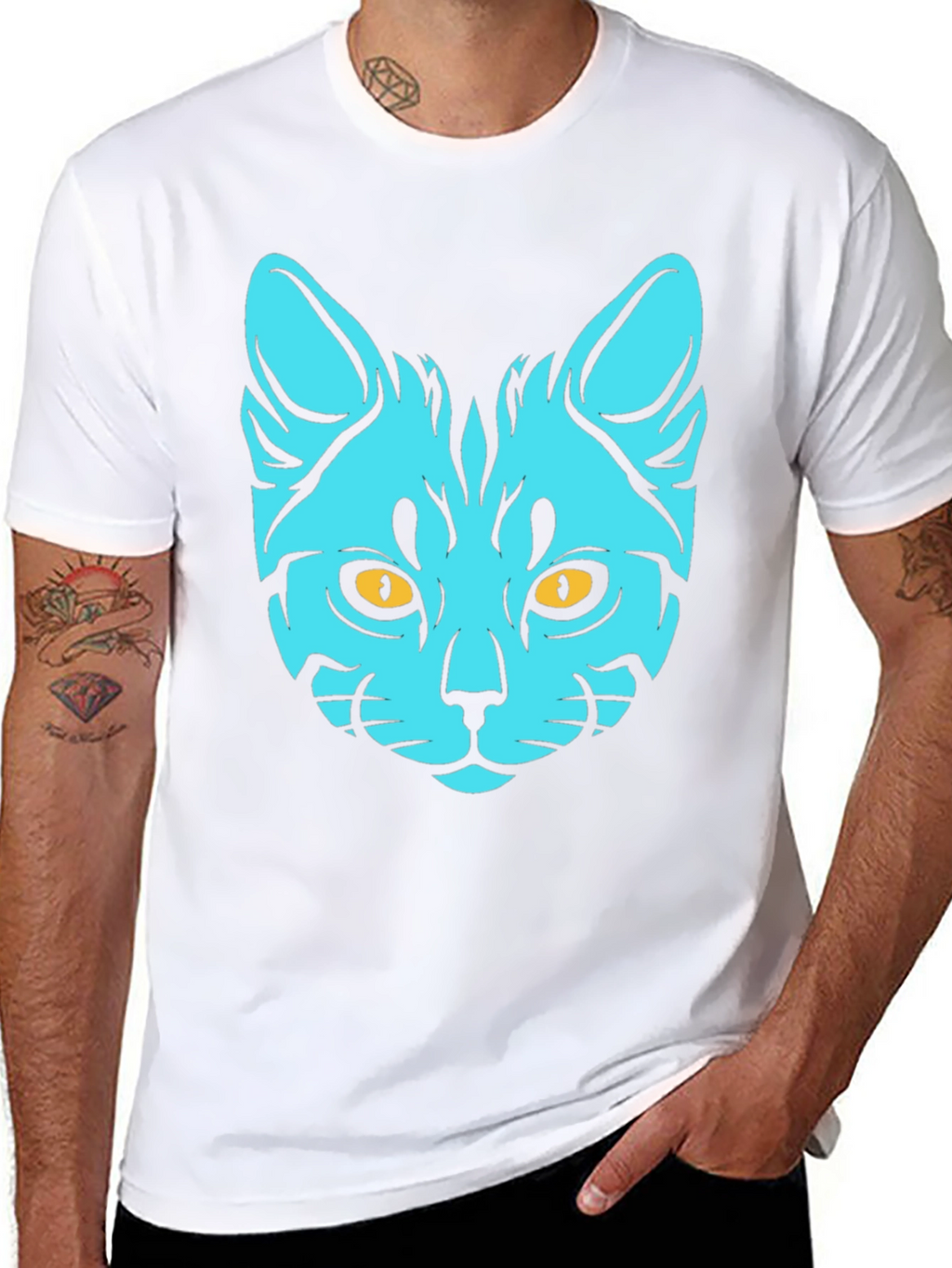 Cool Cat T-Shirt - Graphic Print Tee