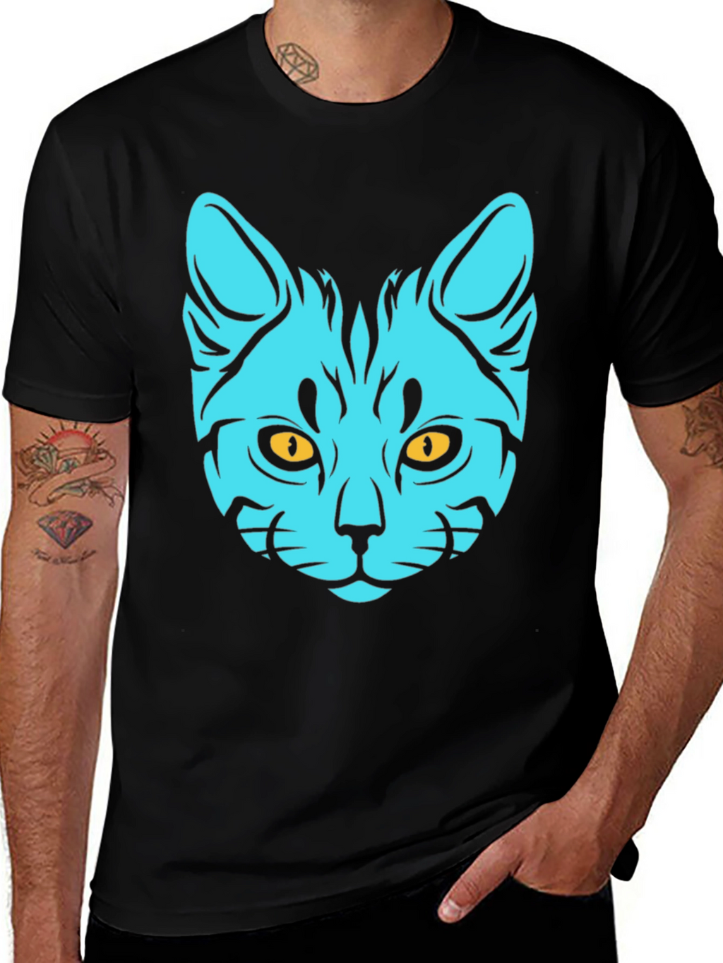 Cool Cat T-Shirt - Graphic Print Tee