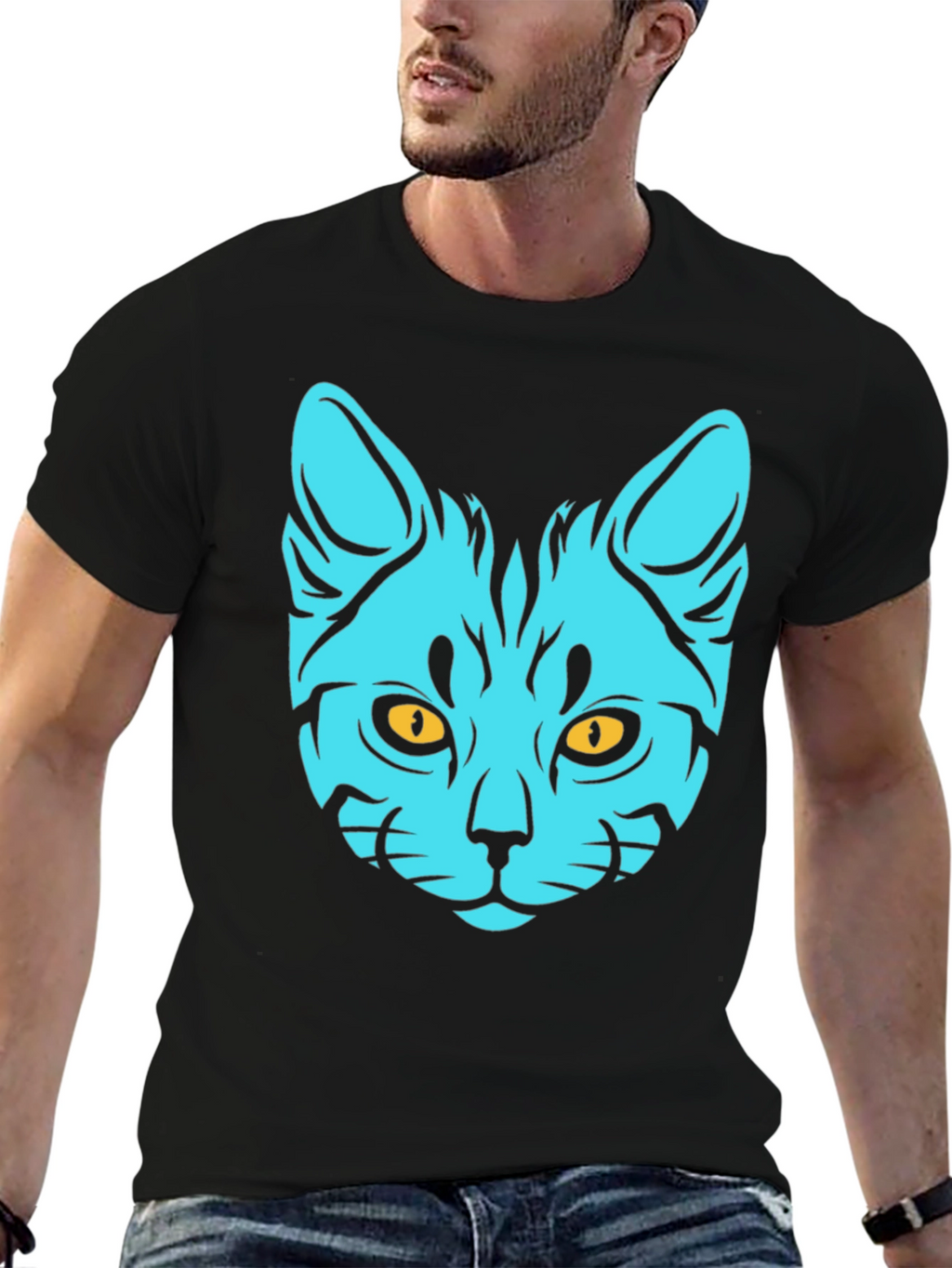 Cool Cat T-Shirt - Graphic Print Tee