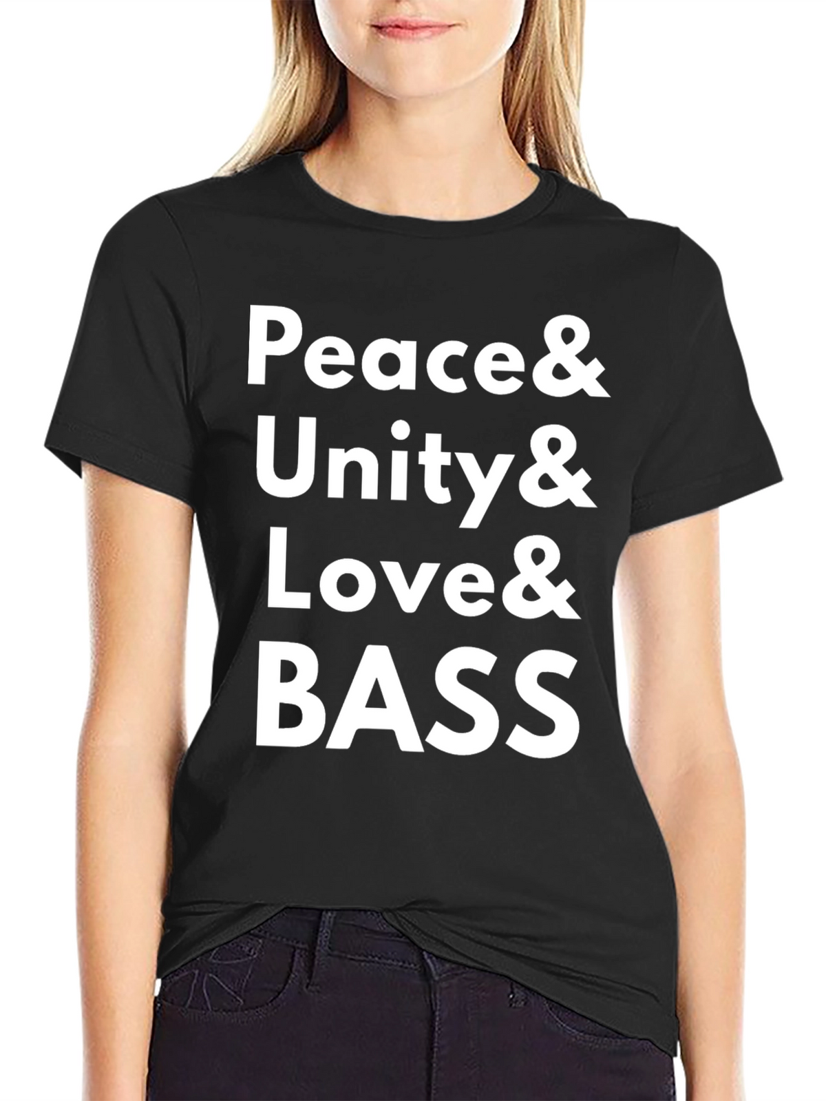 Peace Unity Love & Bass Graphic Tee