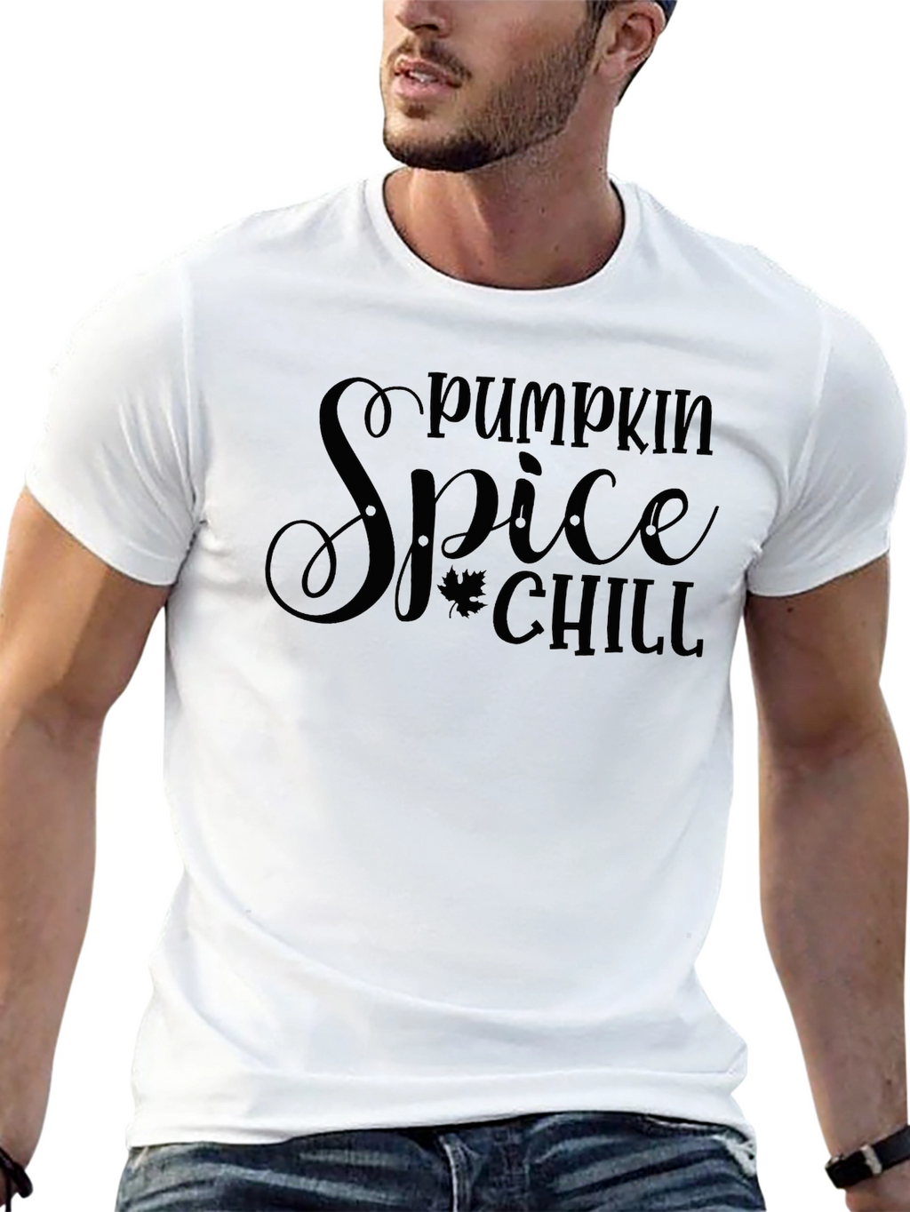 Pumpkin Spice Chill Black T-Shirt