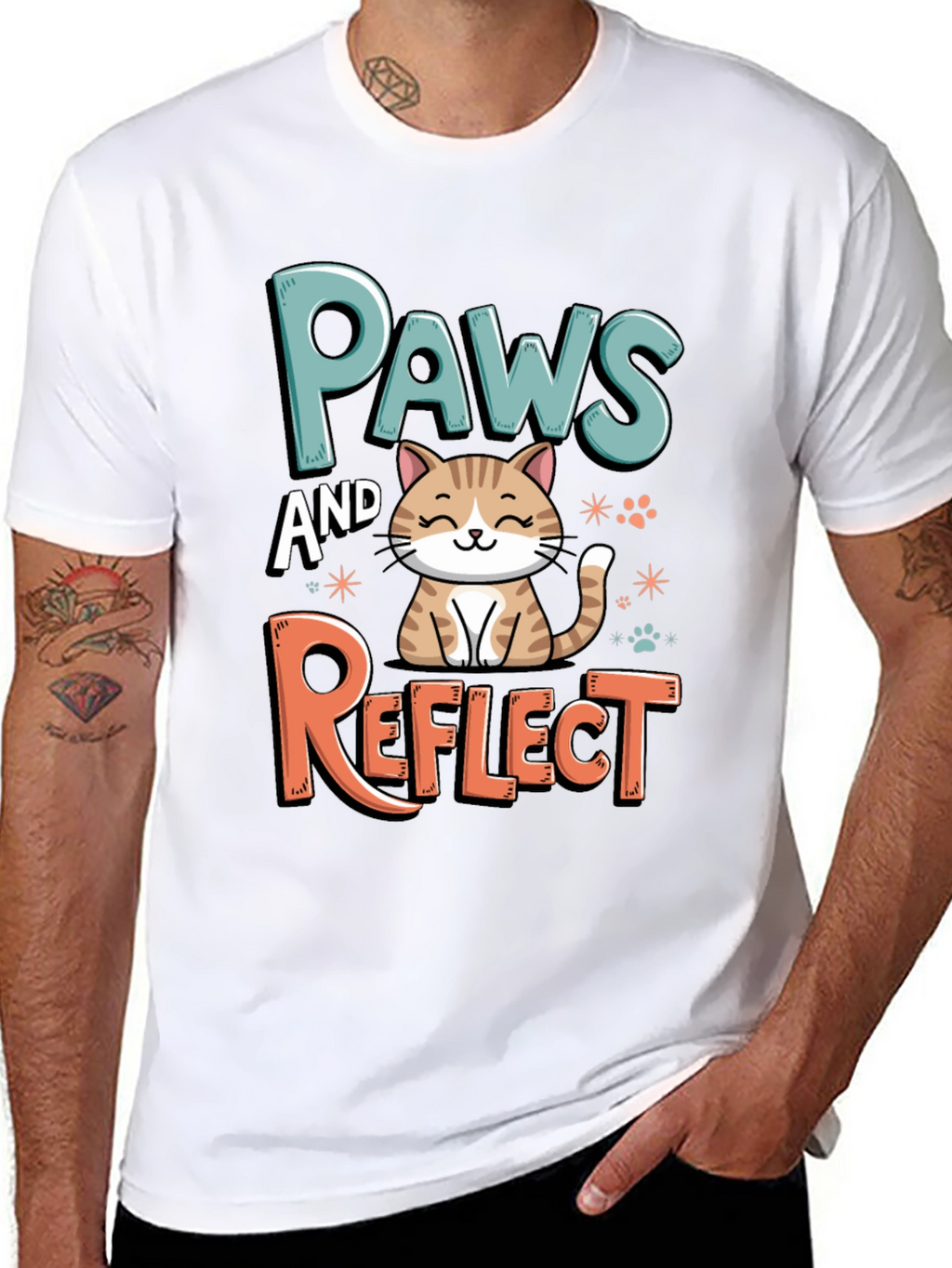 Paws and Reflect Graphic T-Shirt