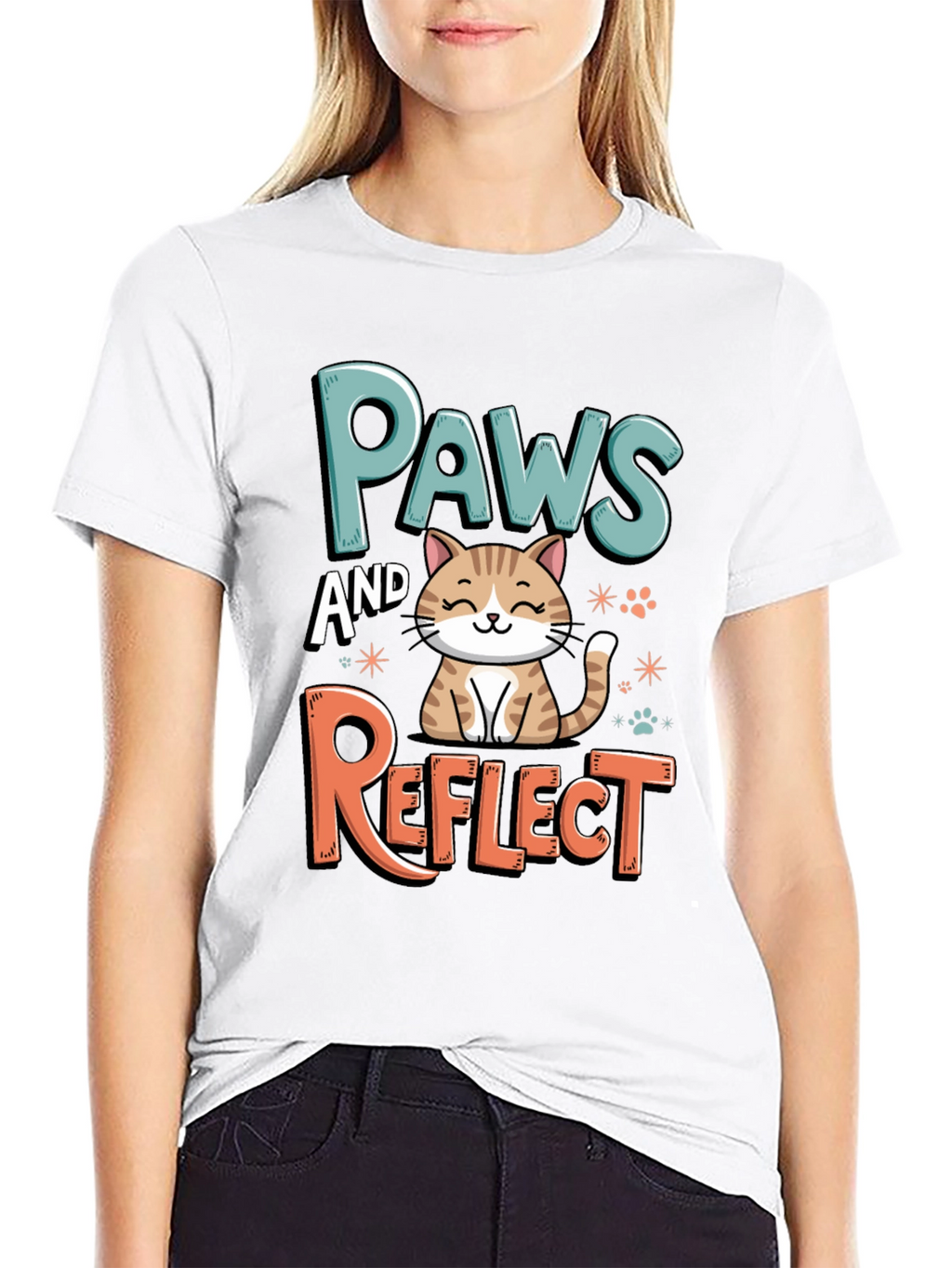 Paws and Reflect Graphic T-Shirt