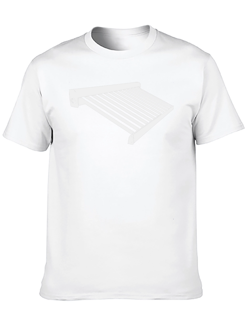 Striped Awning Graphic Tee - Black