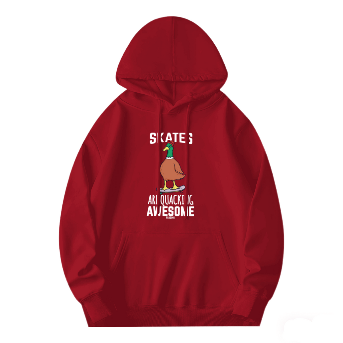 "SKATIES" Text Design Hoodie