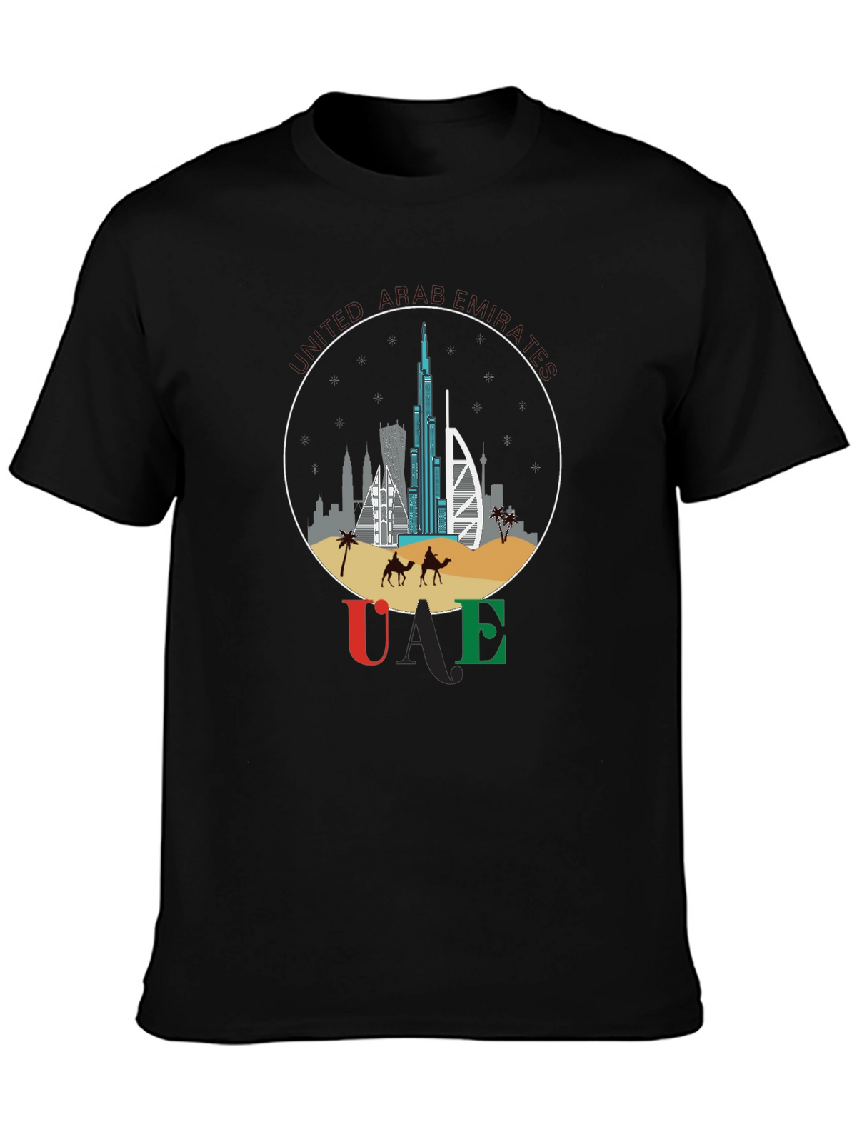 UAE Skyline T-Shirt - Dubai Souvenir Tee