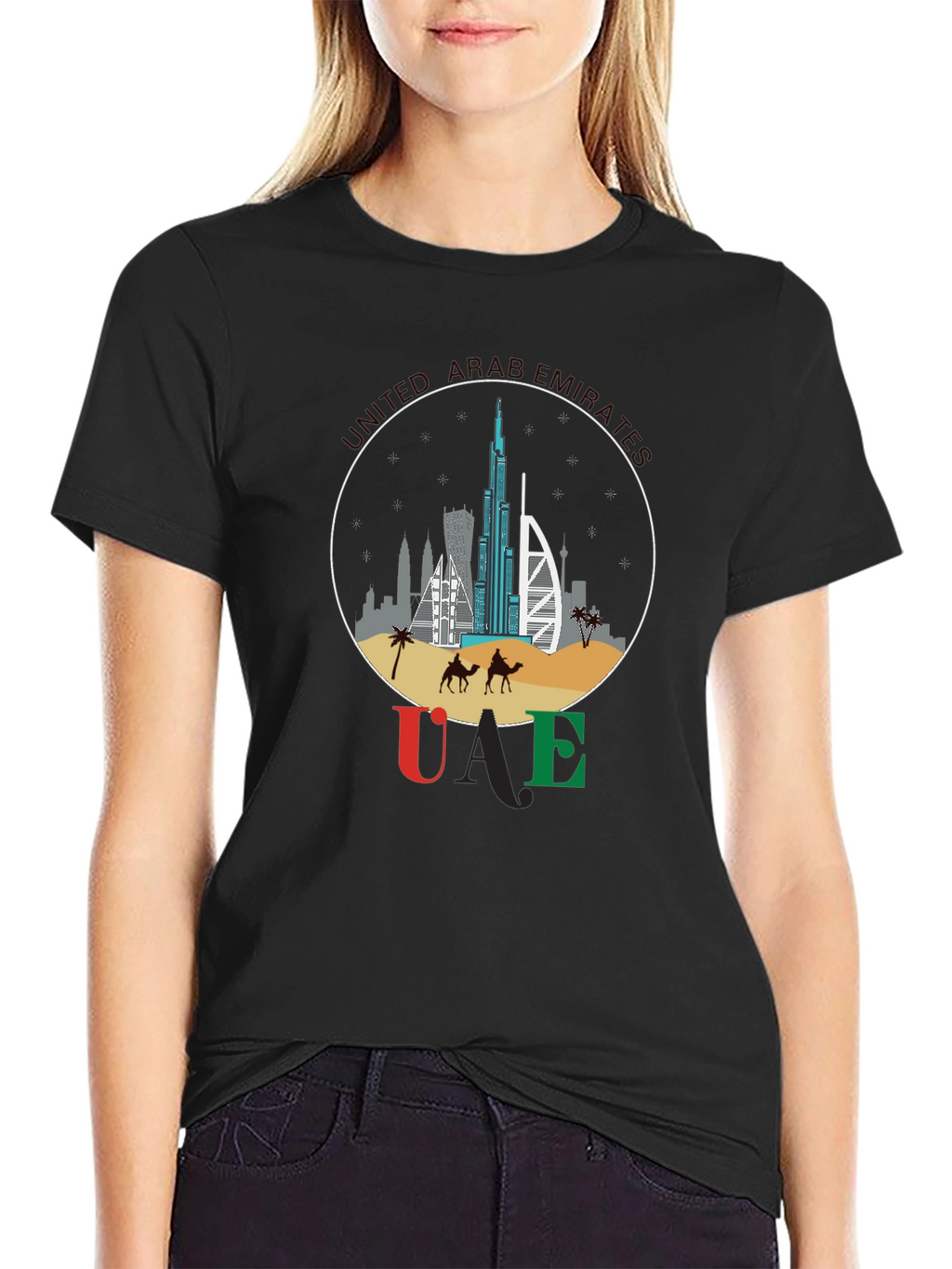 UAE Skyline T-Shirt - Dubai Souvenir Tee