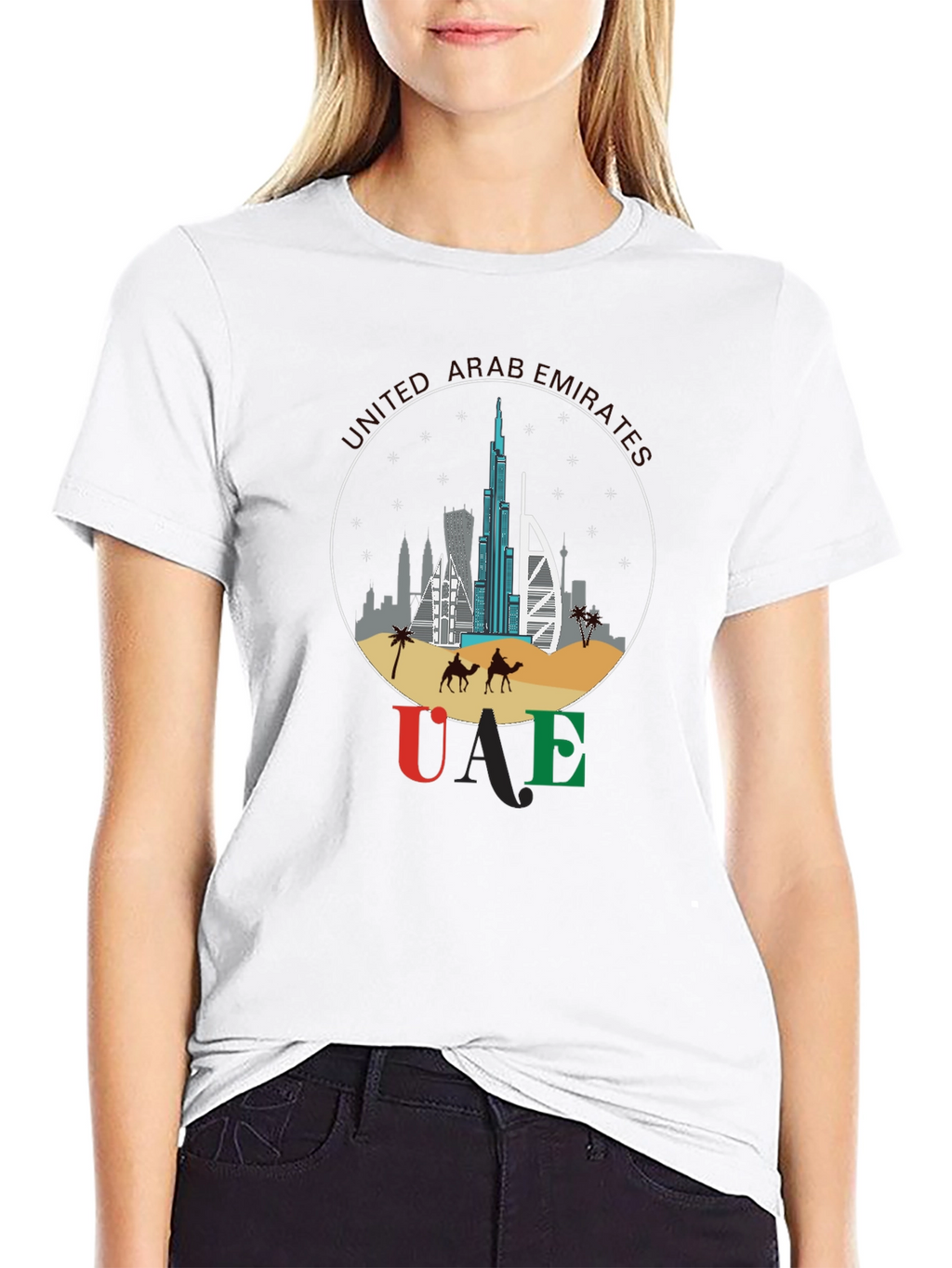 UAE Skyline T-Shirt - Dubai Souvenir Tee