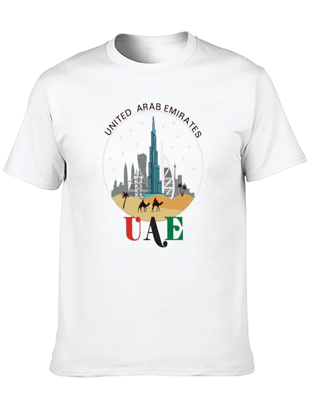 UAE Skyline T-Shirt - Dubai Souvenir Tee