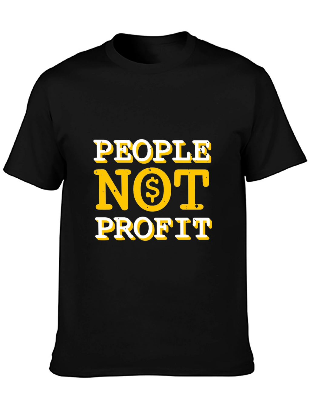 People Not Profit T-Shirt - Black