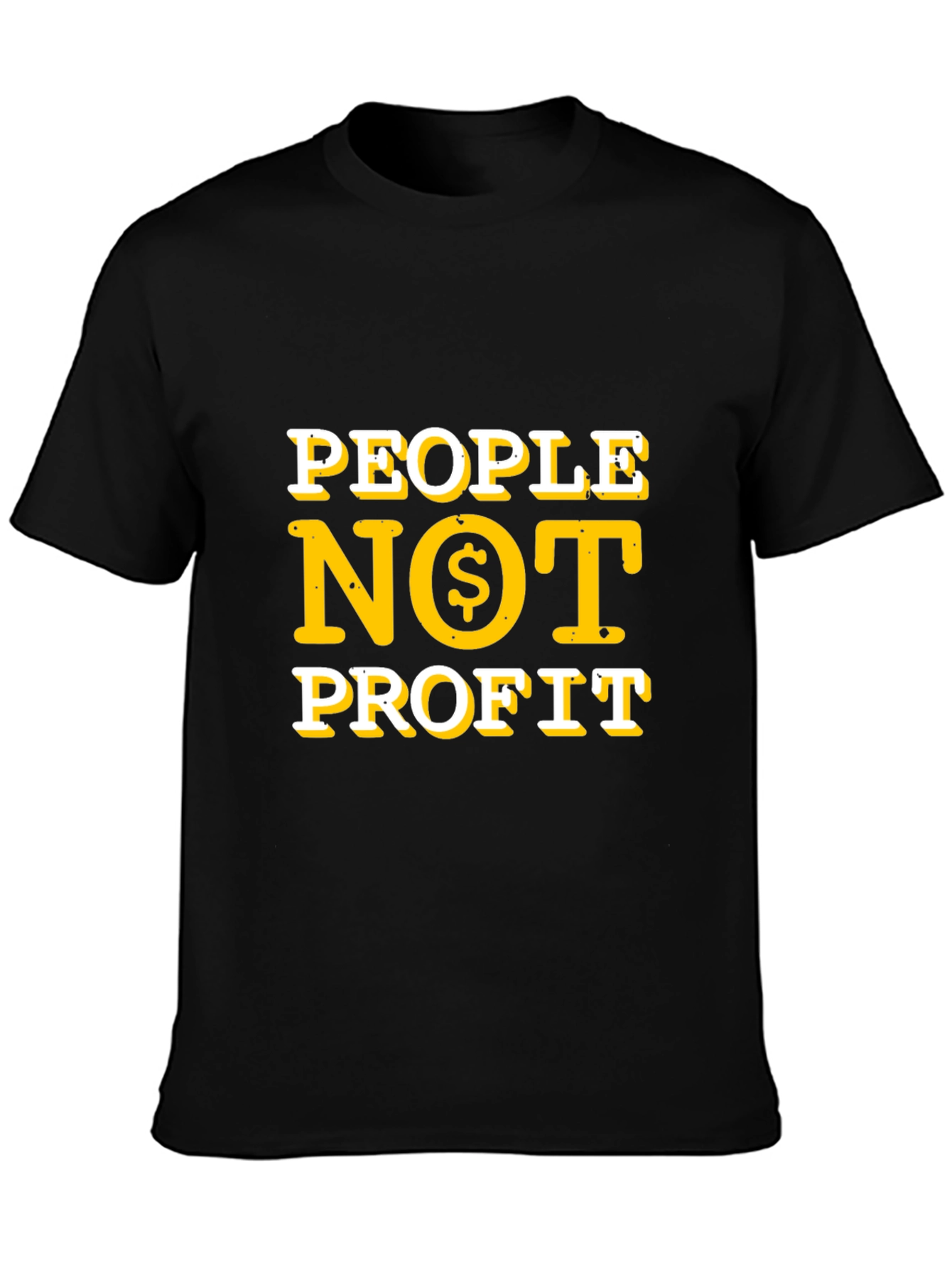 People Not Profit T-Shirt - Black