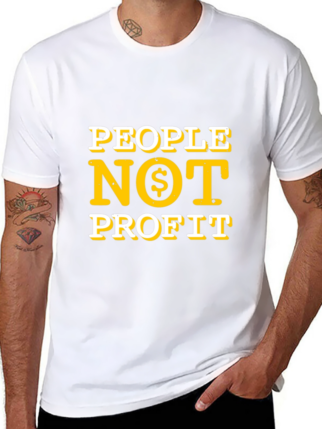 People Not Profit T-Shirt - Black