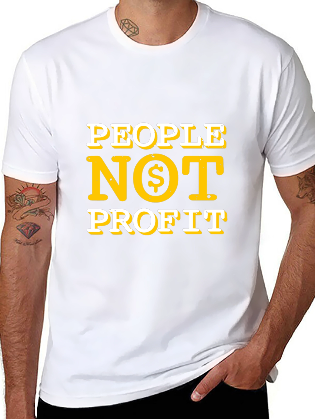 People Not Profit T-Shirt - Black