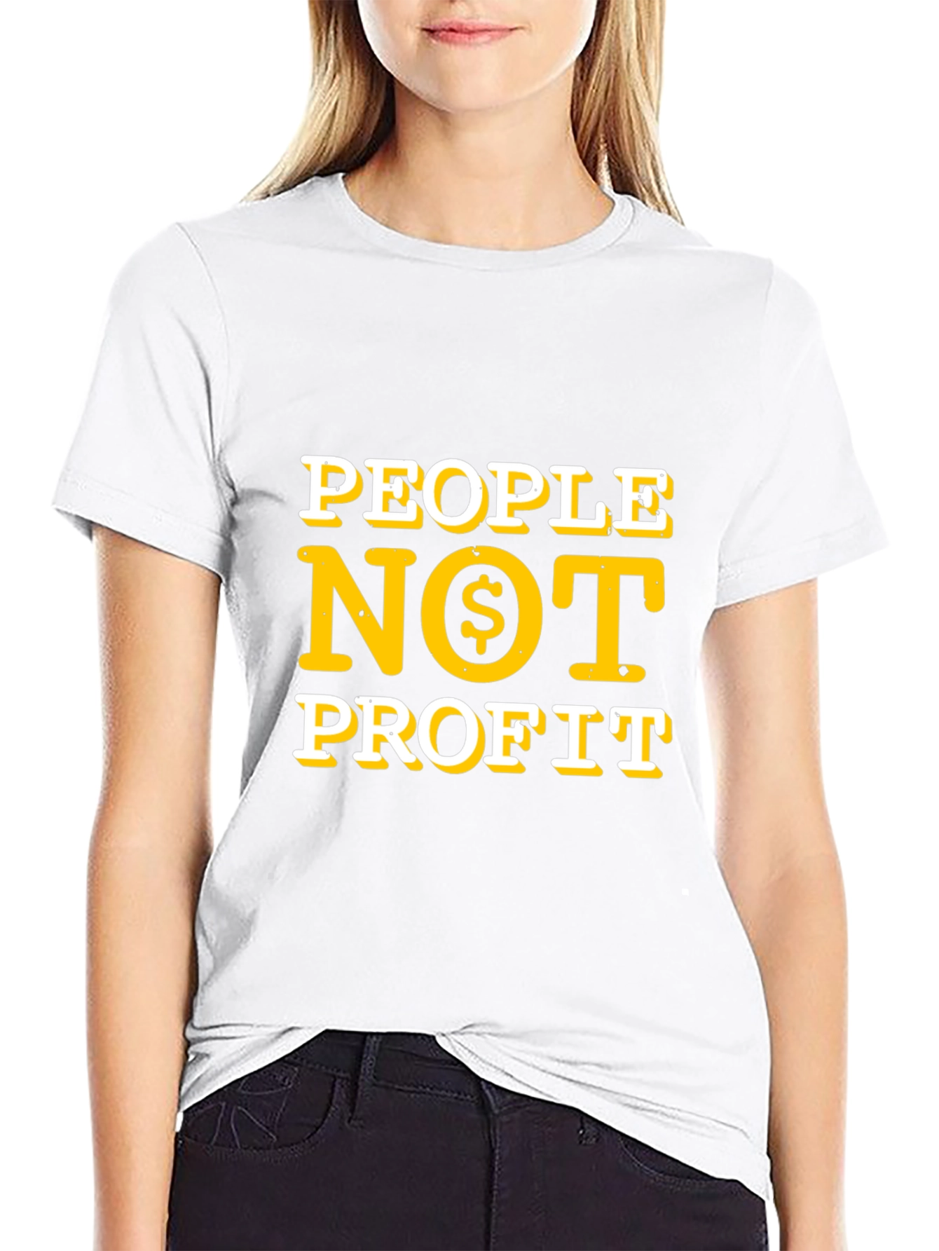 People Not Profit T-Shirt - Black
