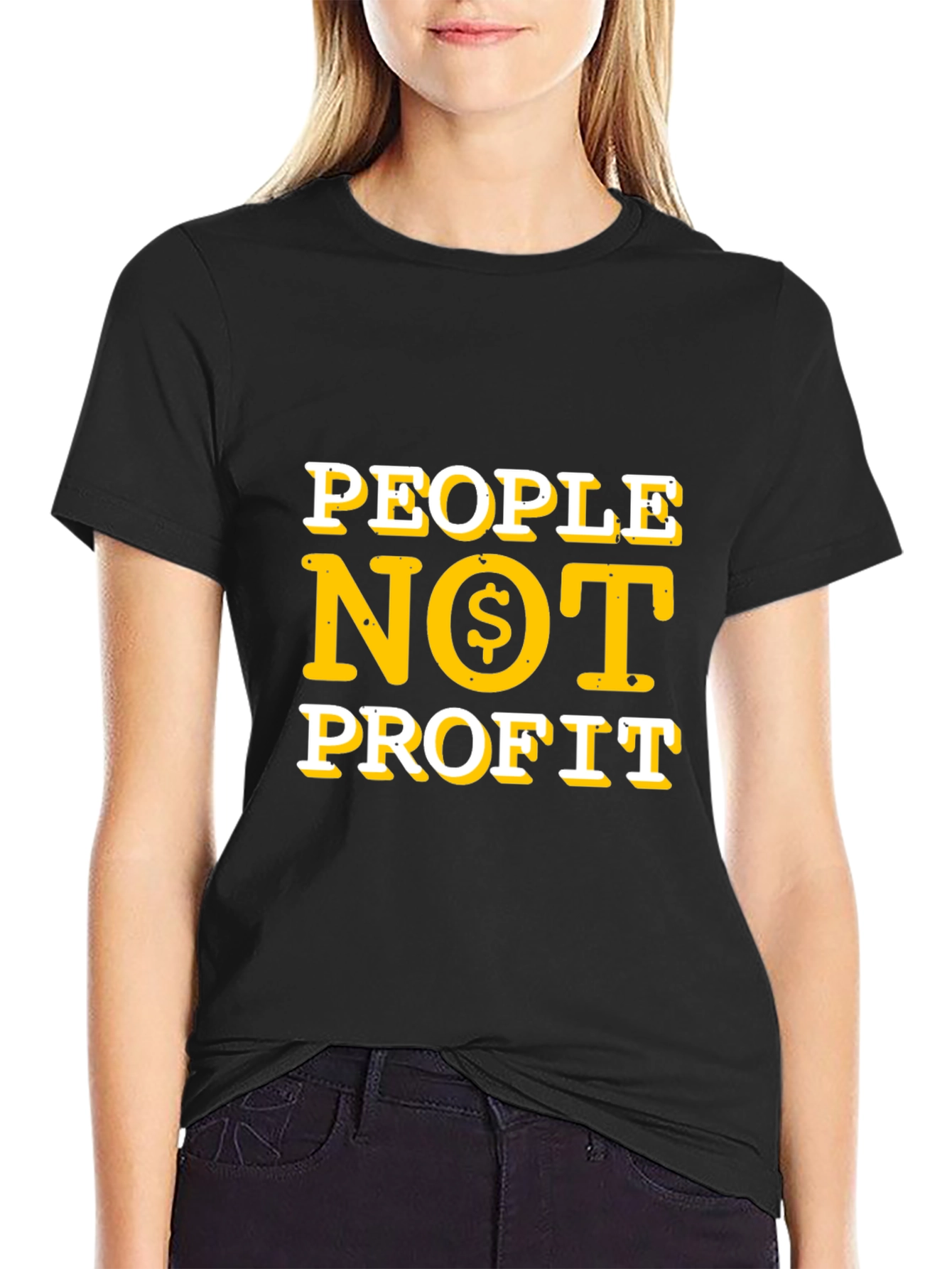 People Not Profit T-Shirt - Black