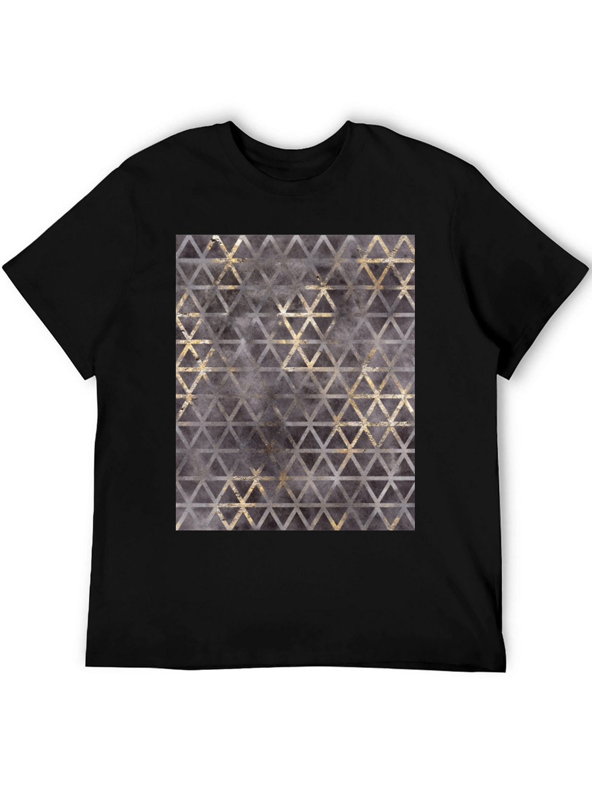 Geometric Triangle Print T-Shirt