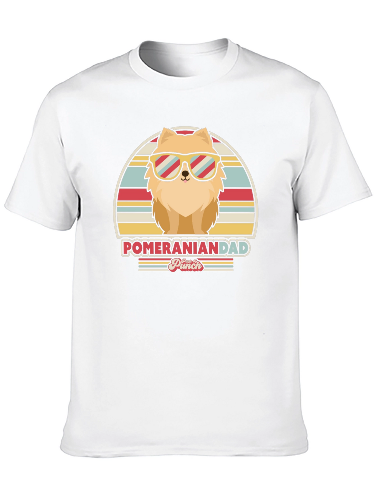 Pomeranian Dad T-Shirt - Retro Dog Lover Tee
