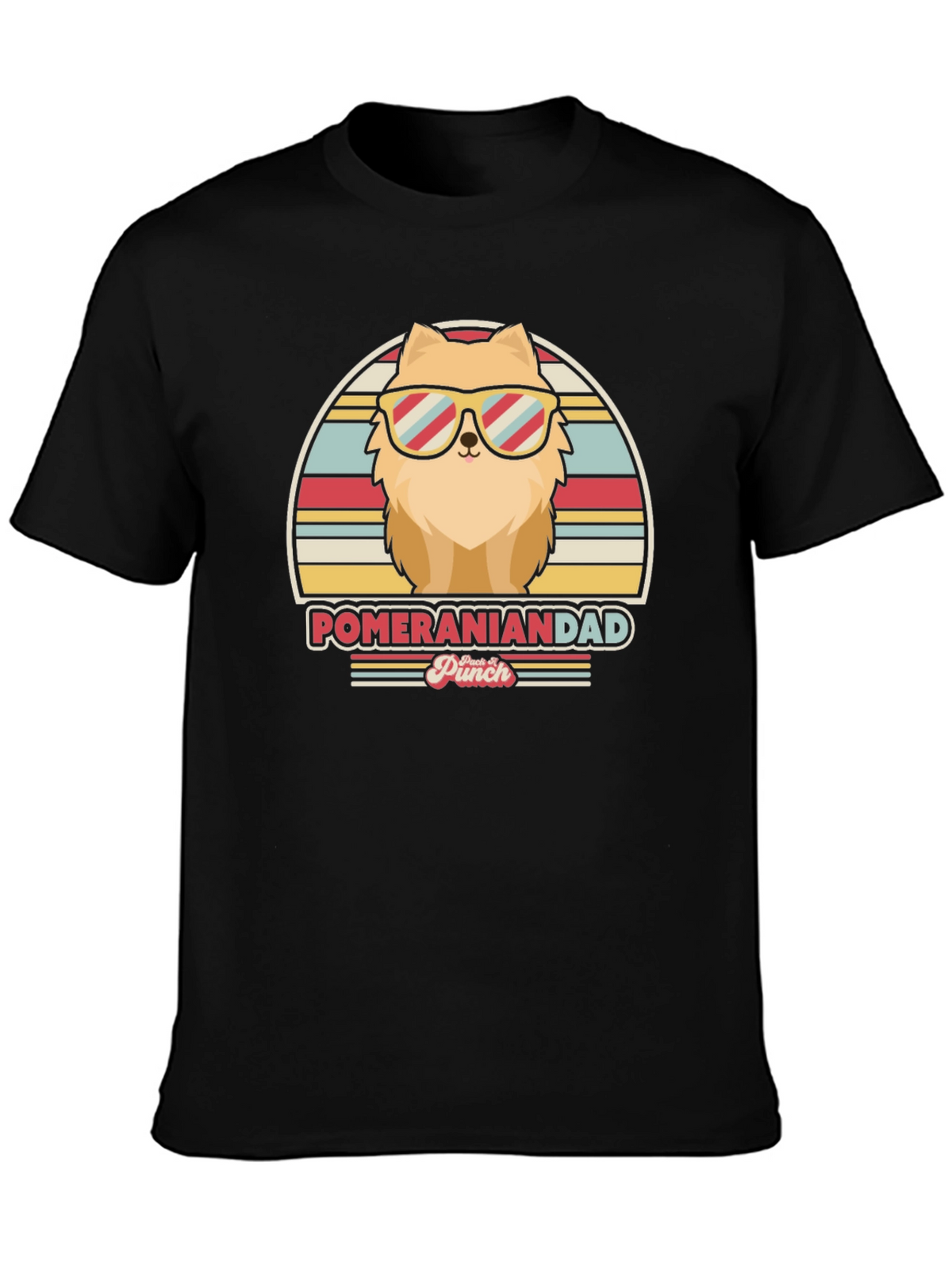 Pomeranian Dad T-Shirt - Retro Dog Lover Tee