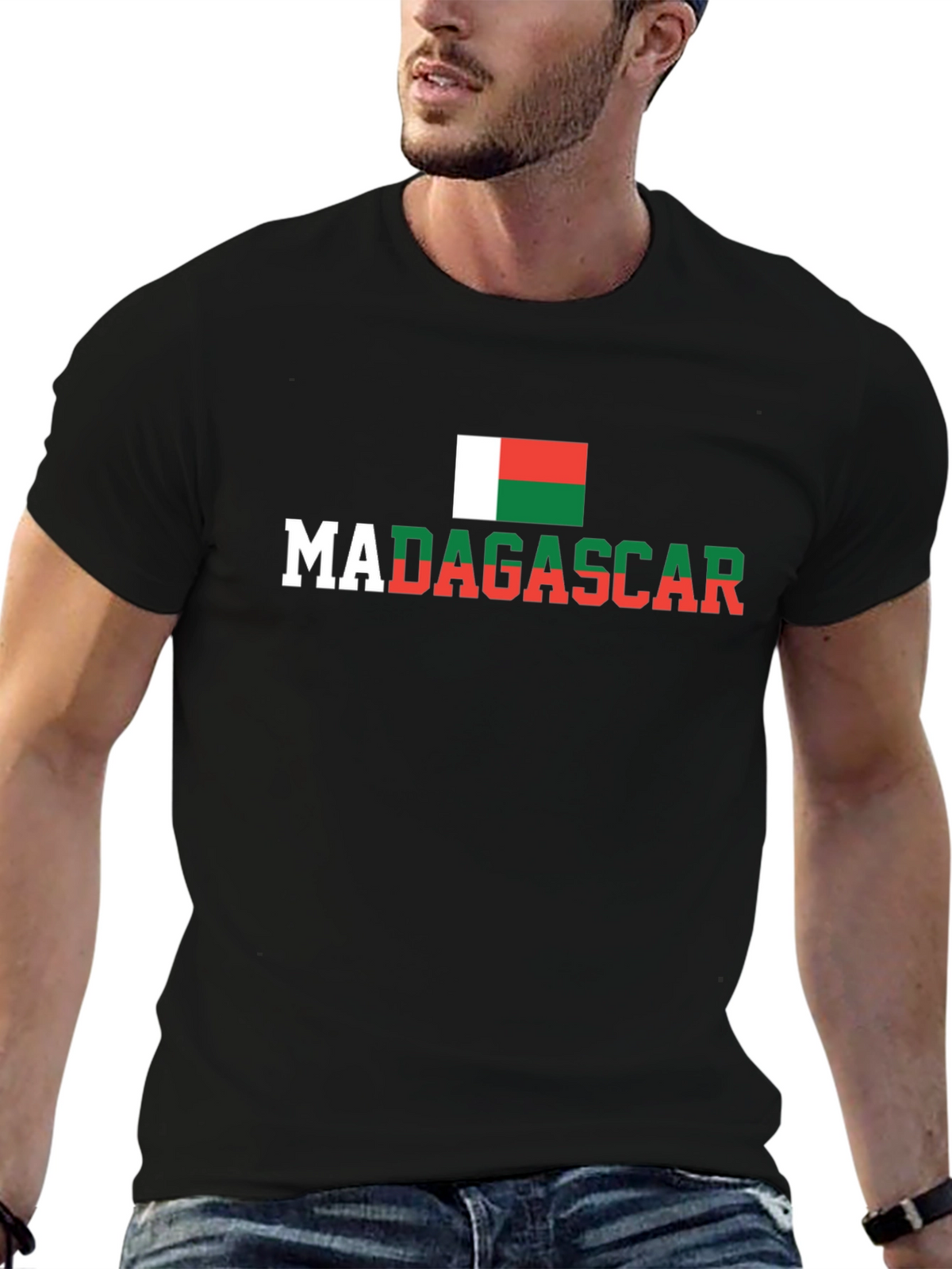 Madagascar Flag Graphic T-Shirt