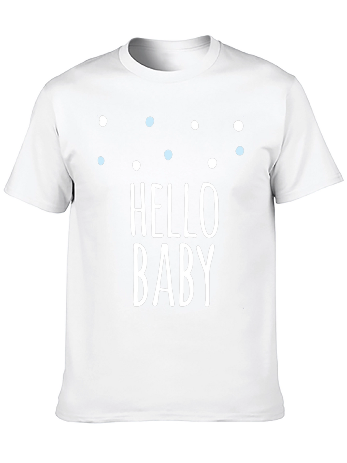 Hello Baby Graphic Tee - Black Crew Neck T-Shirt