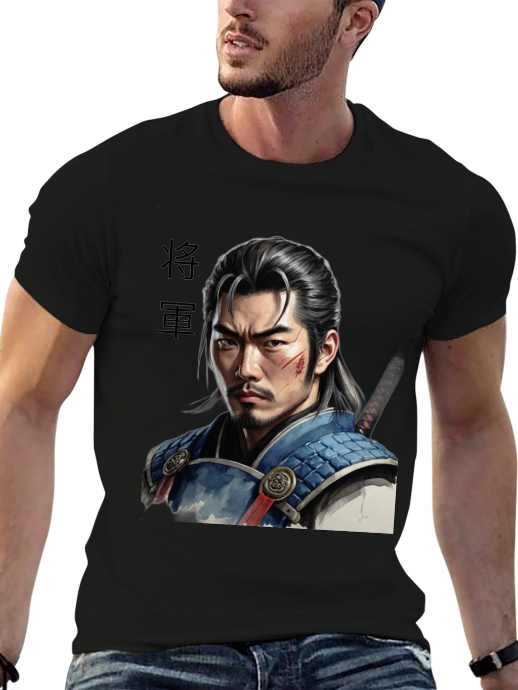 Samurai Warrior Graphic T-Shirt