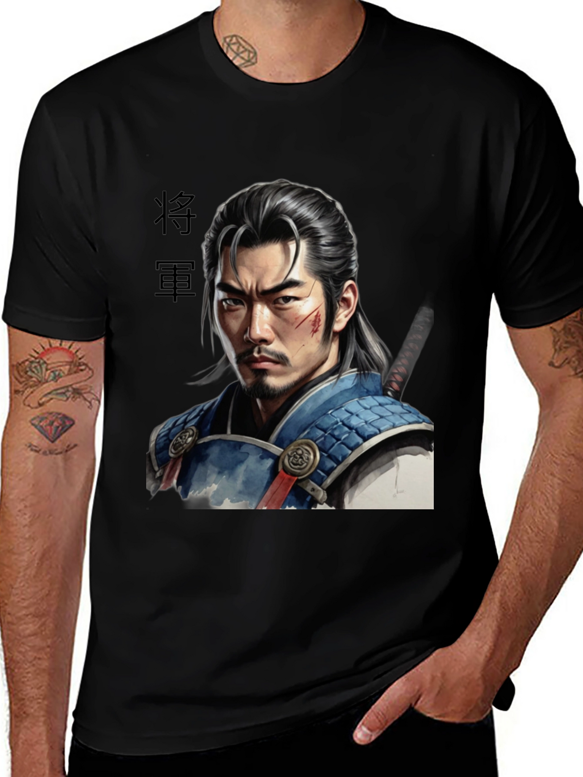 Samurai Warrior Graphic T-Shirt