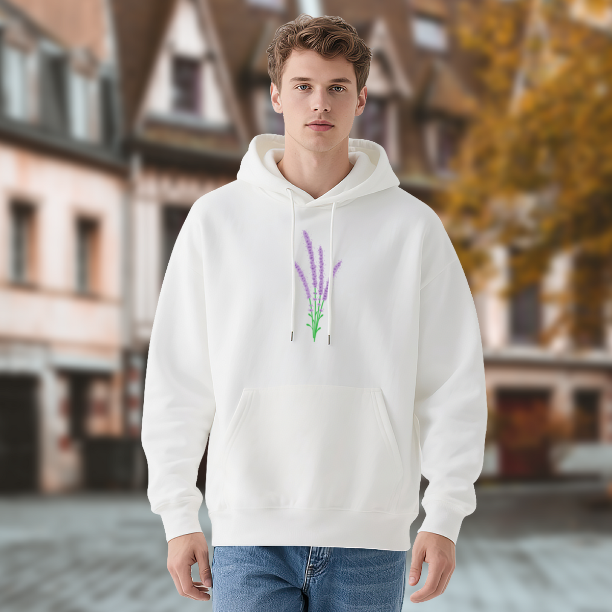 Lavender Minimalist Hoodie